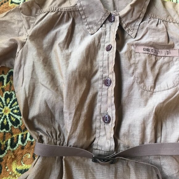 Vintage 1950s Brownies Uniform Dress NY,NY Troop 211 - Picture 4 of 7